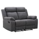 thumbnail image 2 of Sofá Reclinable 2 Cuerpos Tela Gris 146x96x103 Cm, 2 of 6