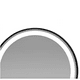thumbnail image 2 of Espejo Circular Taumm 60cm 3 Luces LED Borde Negro, 2 of 3