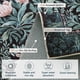 thumbnail image 2 of ALFOMBRA Baksham 244x152 cm Negro y Verde con Diseño Floral Lavable, 2 of 7