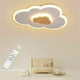 thumbnail image 1 of Lámpara de techo LED de nube de 40 cm, 20 W, con mando a distancia regulable (3000 K-6000 K), moderna lámpara de techo LED blanca para habitación infantil y dormitorio [Clase energética A+], 1 of 5