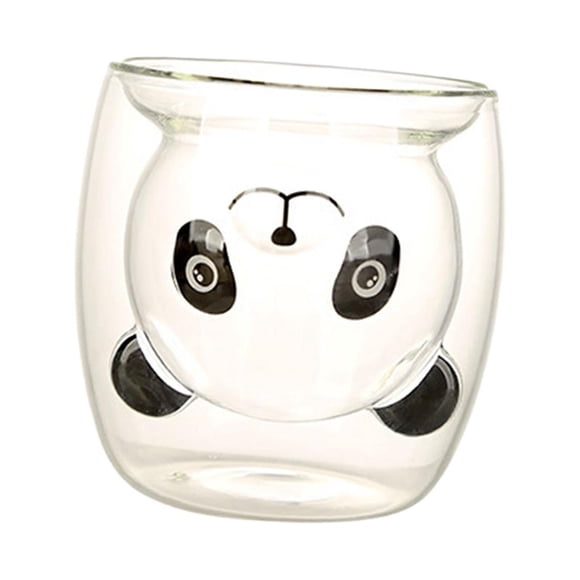 Taza De Café Con Aislamiento De Doble Pared Panda De Dibujos Animados Lindo Para Fiesta En Casa De Cocina