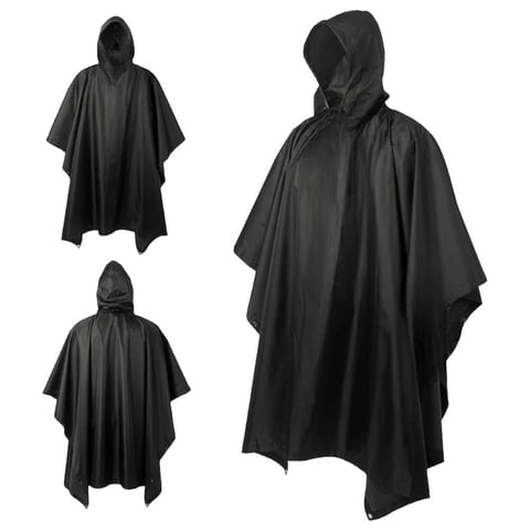 N-Ofertas - Poncho Capa Impermeable Grueso Con Capucha Para Lluvia Nergo