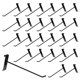 thumbnail image 1 of Ganchos Gridwall PYBTOOL, 10 pulgadas, 40 unidades, negros, para venta minorista, 1 of 6