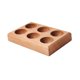 thumbnail image 4 of Soporte De Madera Para Huevos, Bandeja De Madera Para Postres, Para Supermercado, Refrigerador, Despensa, 6 Rejillas, 4 of 5