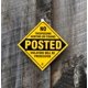 thumbnail image 2 of Boundary Marker Sign Minuteman Signs de aluminio amarillo, paquete de 10, 2 of 7