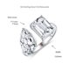 thumbnail image 2 of Anillos de Compromiso de Moissanita de Oro de 18K de 6cttw para Mujer Color D VVS1 Anillos de Moissanita Joyería Anillos de Diamante para Mujer de Plata Esterlina S925 con Certificado, 2 of 9