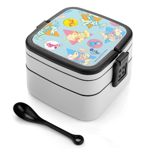 Fiambrera Doble Capa Desmarcar La Vida Moderna de Rocko 1000ml