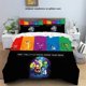 thumbnail image 2 of Cartoon Inside Out Duvet Cover Pillowcase, Boy & Girl Large King Bedding Set, Home Bedroom Quilt Set, 2 of 5