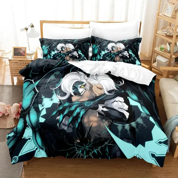 Lord of Vermilion Bedding Set Duvet Cover Bed Set Quilt Cover Pillowcase Comforter Boys Adult Bedding Set Bed Sheets