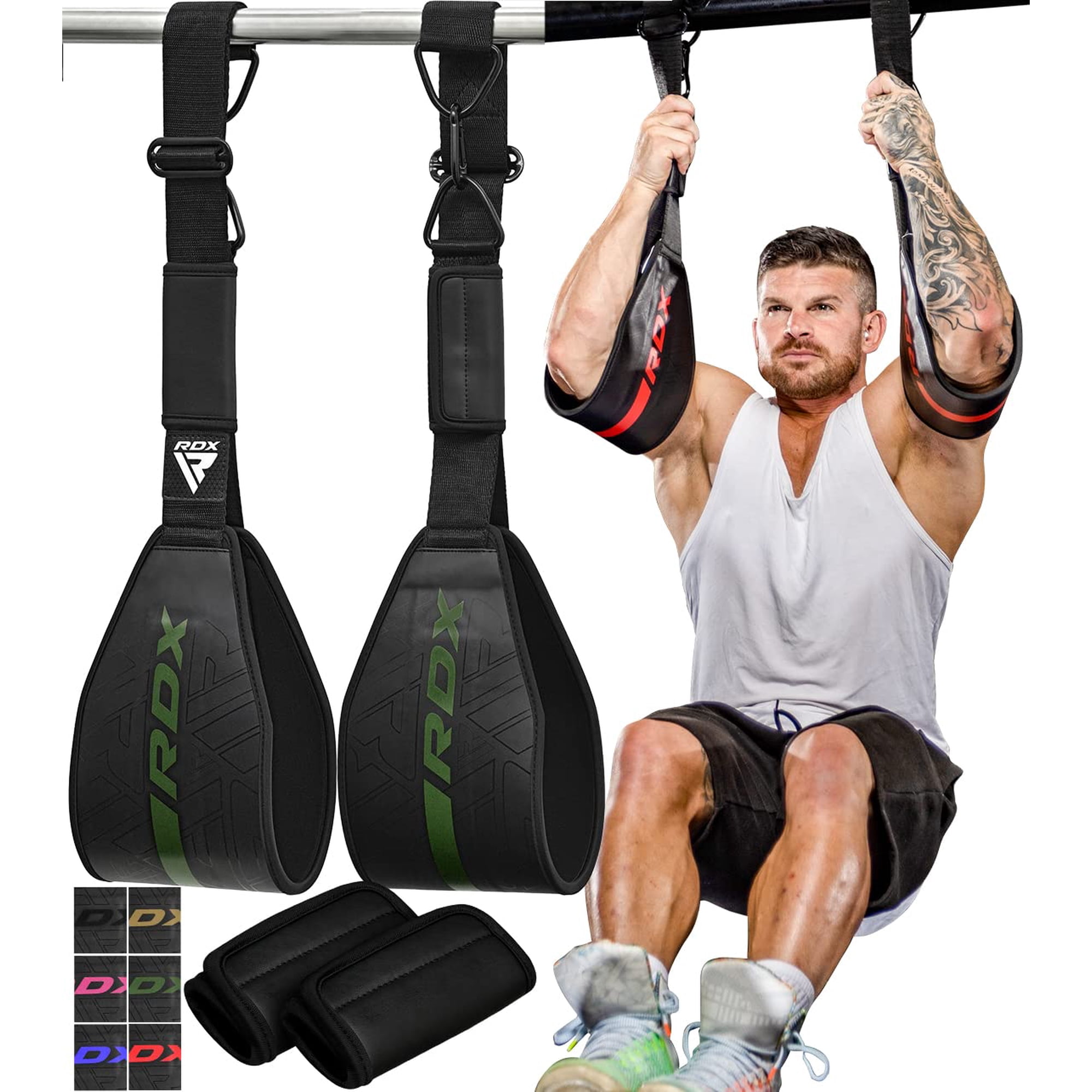 Rdx Correas Para Abdominales Para Barra De Dominadas En Cuero Maya Hide