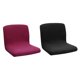 thumbnail image 2 of Funda Elástica Para Taburete, Fundas Suaves Para Asiento De Silla De Restaurante De Cocina, Negro + Rojo Vino, 2 of 5