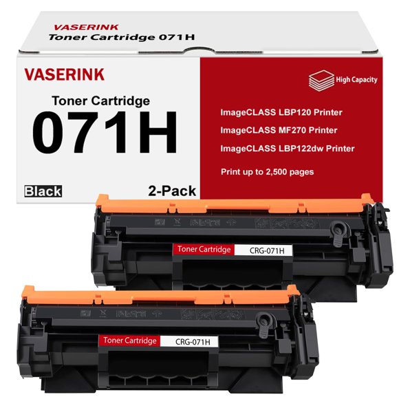 Cartucho de tóner negro VASERINK 071H (paquete de 2) de alto rendimiento