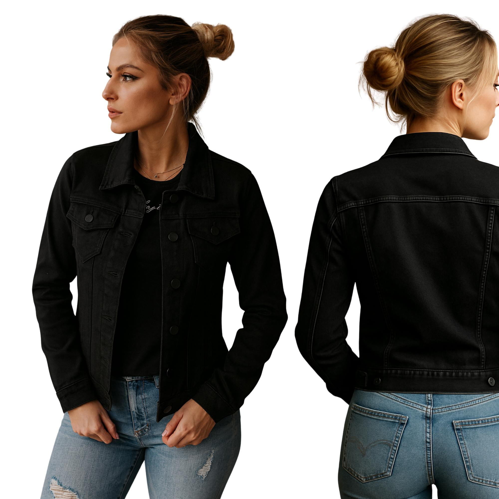 Djoe - Chaqueta Denim Clasica Mujer