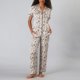 thumbnail image 1 of Set Camisero + Pantalon Satin Print Flores Mujer 33824-17, 1 of 3