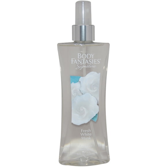 Spray Corporal con Fragancia de Almizcle Blanco Fresco Exclusivo de Body Fantasies para es - Spray Corporal de 8 oz