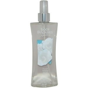 Spray Corporal Con Fragancia De Almizcle Blanco Fresco Exclusivo De Body Fantasies Para Mujeres - Spray Corporal De 8 Oz