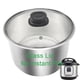 thumbnail image 5 of Tapa de vidrio Siireemuu para Instant Pot de 6 cuartos, 9.1" de acero inoxidable, 5 of 7