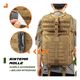 thumbnail image 3 of Mochila táctica militar impermeable color café, 3 of 3