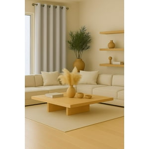 Clems - Cortina Engomada Termica 100% Blackout 140X225 Crema 140X225