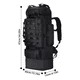 thumbnail image 4 of Mochila Belug De 100 Litros Para Camping Viajes Trekking Negro, 4 of 5