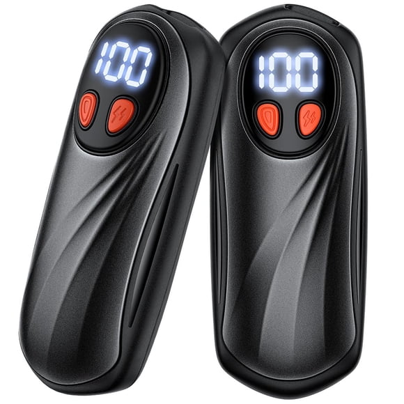 Calentadores de manos KiLeap recargables, 6000 mAh, paquete de 2 con pantalla de batería