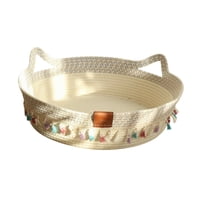 Magideal - Cama Tejida A Mano Para Perros Pequeños, Versátil Y Elegante Para Uso Doméstico, Zona De Juegos, Salón Decorativo, Nido Para Gatos, Rascador, Para Int M