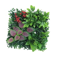 Magideal - Panel De Césped Artificial De 9,8X9,8 Pulgadas, Telón De Fondo De Pared, Decoración De Pared Decorativa Realista Para Fiesta, Boda, Accesorio De Patio Estilo G