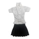 thumbnail image 3 of Camisa Abotonada Y Falda A Escala 1/6, Accesorio Para Figuras De Acción De 12 Pulgadas, Falda Negra, 3 of 3