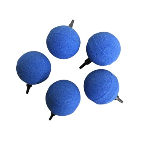 Ioensy - 5 Bolas De Piedra Difusora De Aire Para Acuario De 50 Mm, Color Azul, Para Difusor De Oxígeno Profesional Pequeño.