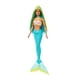 thumbnail image 2 of Muñeca Barbie sirena cabello de colores celeste, 2 of 5