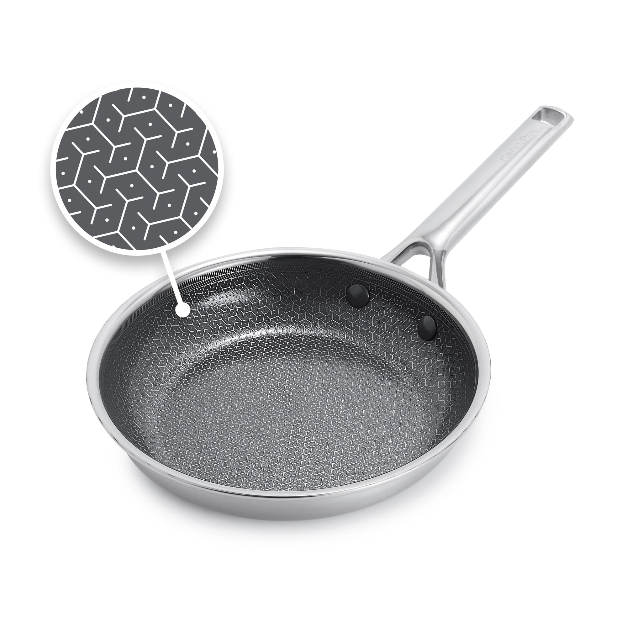 Sartén Greenpan Hybrid De Acero Inoxidable Antiadherente De 20 Cm
