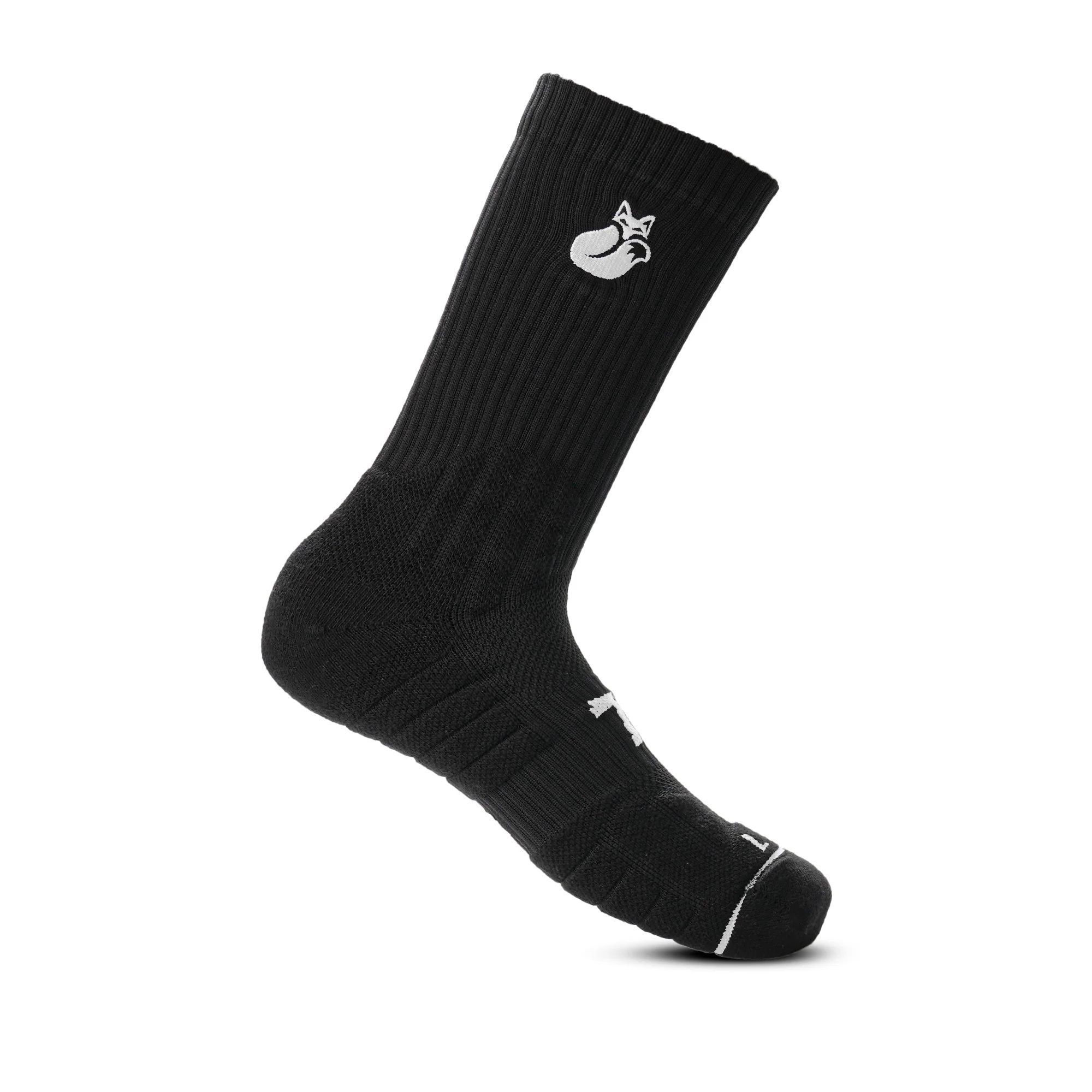 Calcetín Tilki Crew D3 Lehinde Negro/Blanco Tenis Padel