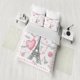 thumbnail image 1 of x589 Bed SheetsLovers Letters Eiffel Tower Hearts Romantic Duvet Cover Set Full Twin Size Bed Linen Set 3-Piece Bedding Set (1 Duvet Cover + 2 Pillow Shams) nj589, 1 of 5