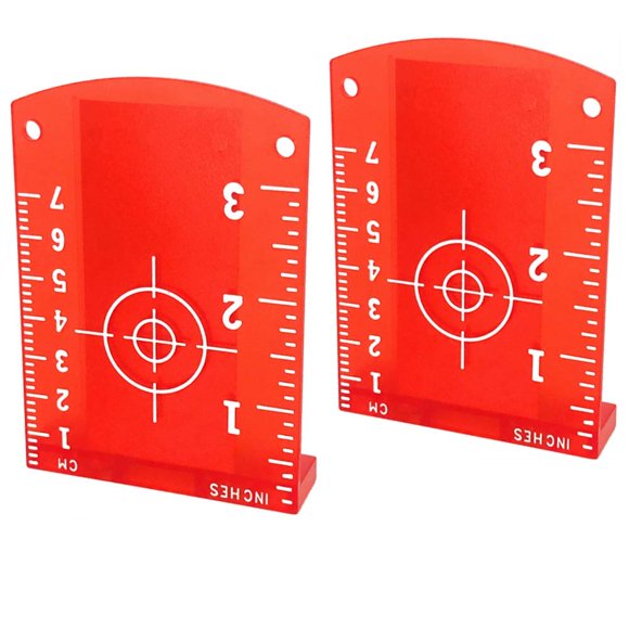 Placas de Objetivo Láser Magnéticas YOTOM 2 piezas Nivel de Rayo Rojo