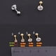thumbnail image 2 of Gorgeous Crystal Inlaid Rhinestone Zircon Earrings - Stylish Stainless Steel Studs for Men, 2 of 4