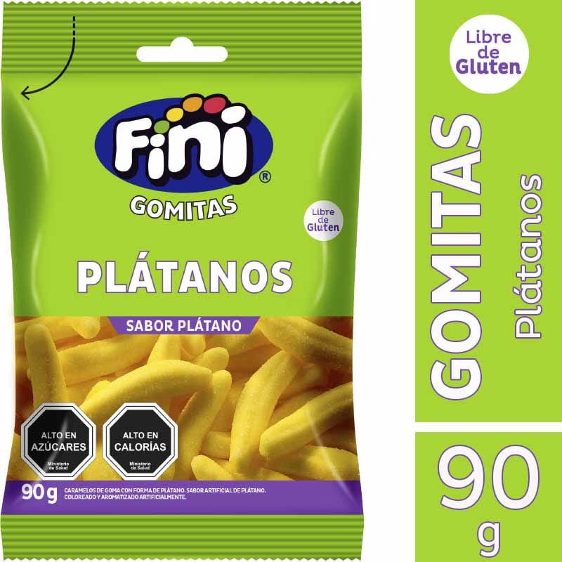 Gomitas Plátanos 90 g Fini