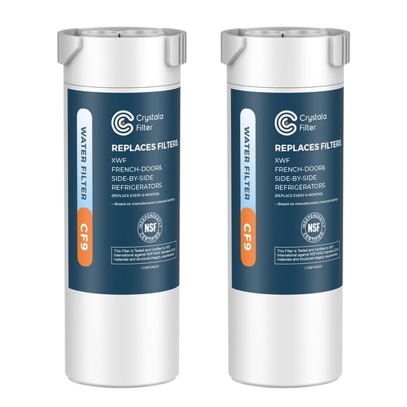 Filtro de agua: filtros Crystala compatibles con GE XWF (paquete de 2)