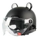 thumbnail image 1 of Accesorio Para Casco De Ciclomotor De Cara Abierta Para Motocicletas Eléctricas Chopper Moped Negro, 1 of 3