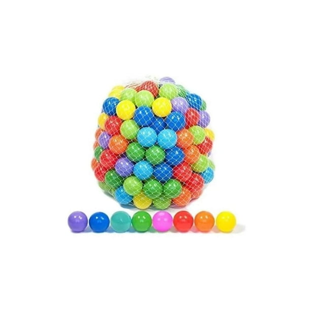 Pack 100 Pelotas Plasticas Piscina Infantil Multicolor Lider