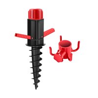 Ioensy - Gancho De Paraguas De Ancla De Arena De Sombrilla De Playa Para Anzuelos Rojos De Arena De Caña De Pescar