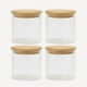 thumbnail image 1 of Set De 4 Frascos Condimentos Especias Bambú 250ml 6x8cm, 1 of 3