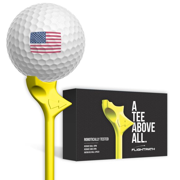 Tees de Golf FLIGHTPATH 8 cm Amarillos 3,25 " (Paquete de 8)
