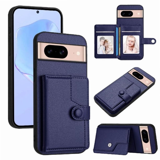 FOXDOCK Funda para Google PIXEL 8A con Bloqueo RFID - Diseño Elegante con Cierre de Botón
