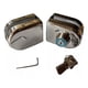 thumbnail image 1 of Cerradura Puerta Vidrio De 8 A 12mm Llave Pestillo V A V, 1 of 3