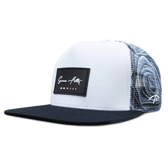 Gorras de malla Trucker Hat Grace Folly Snapback, color gris rosado