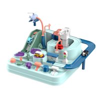 Magideal - Tren Modelos Educativos Juego De Juguetes Dinosaurios Mecánicos Juguetes Ciudad Rampa Coches De Juguete Pista De Carreras Coche Aventura Para Niños Pe , Mini Macarrón