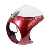 Magideal - Pantalla De Carenado De Faro, Cubierta De Parabrisas De Motocicleta, Accesorios, Accesorio, Cubierta De Carenado De Pantalla De Viento, Deflector De V , Rojo
