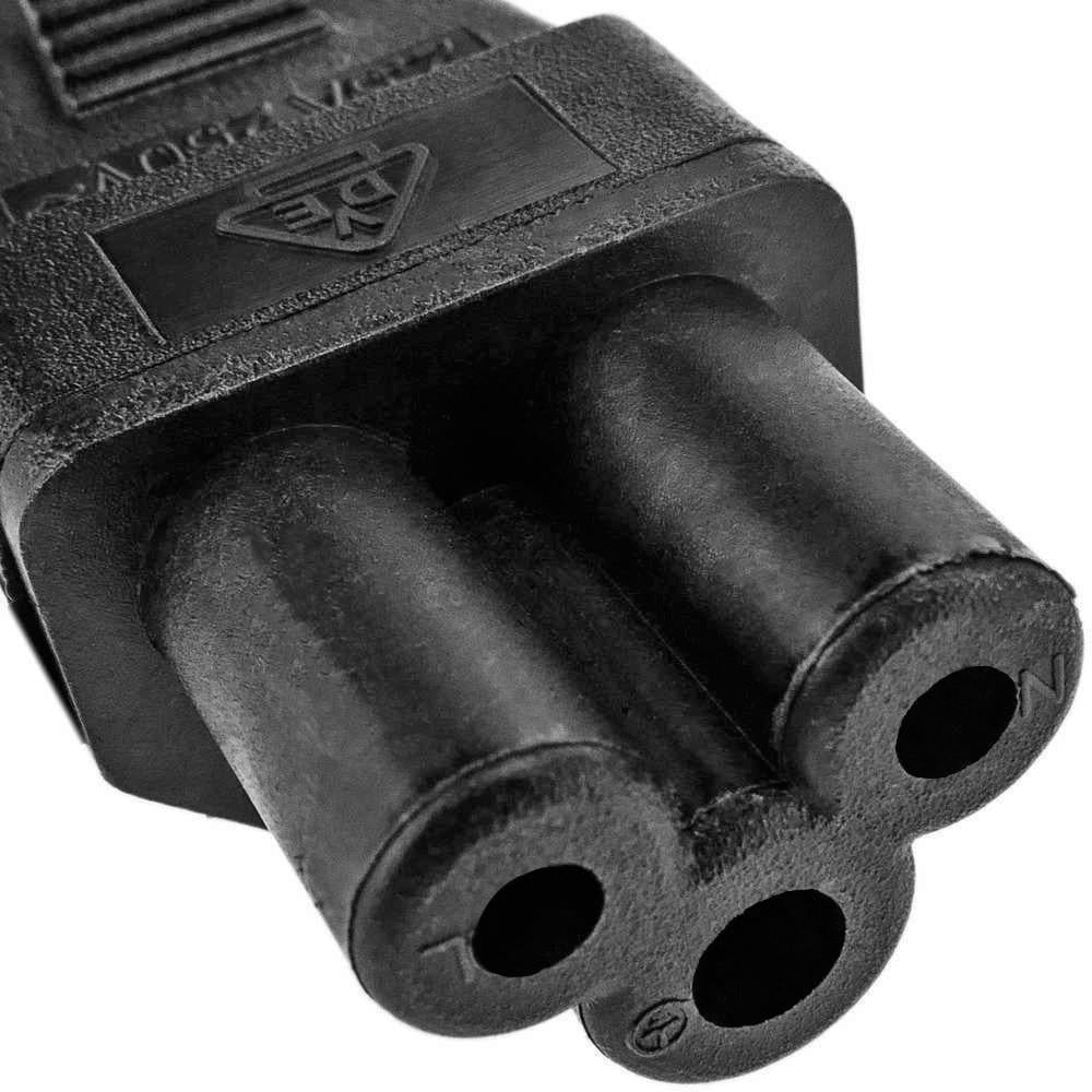 Gen - Cable De Poder Para Cargador De Notebook Tipo Trebol Chileno 3 Patas