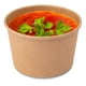 thumbnail image 3 of X100 Potes Contenedor De Alimentos Pote Kraft C/tapa 8oz Color Marrón Claro / Pote Kraft 8oz, 3 of 4