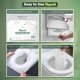 thumbnail image 5 of Cubiertas desechables para asiento de inodoro DISPOZIT, 1250 uds, aptas para descarga, 5 of 8